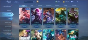 CONTA MOBILE LEGENDS 42 SKINS - SKIN KOF LEONA