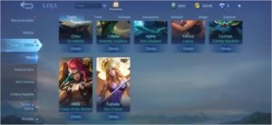 CONTA MOBILE LEGENDS 42 SKINS - SKIN KOF LEONA