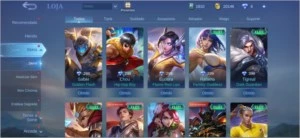 CONTA MOBILE LEGENDS 42 SKINS - SKIN KOF LEONA