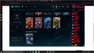 conta prata 2 com quase todos champs, é skins na conta - League of Legends LOL