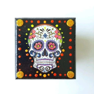 Conjunto Caixinhas Caveiras Mexicanas - Artesanato e Personalizados