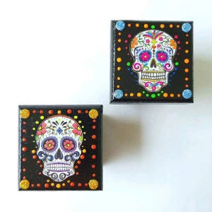 Conjunto Caixinhas Caveiras Mexicanas - Artesanato e Personalizados