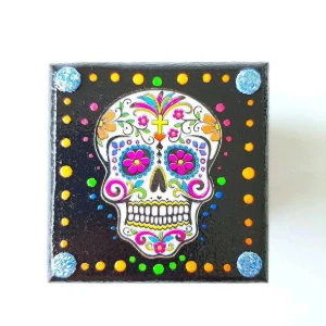 Conjunto Caixinhas Caveiras Mexicanas - Artesanato e Personalizados