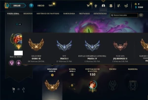 Conta ouro 3 com 50 Champs e 12 Skins + 8 Espolios - League of Legends LOL