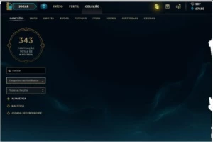Conta de LOL level 47 com todos os campeões e 97 skins - League of Legends