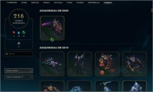 Vendo Conta League of Legends LOL
