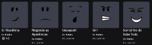 Conta de Roblox com várias gamepass