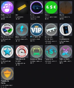 Conta de Roblox com várias gamepass