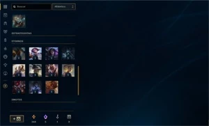 Conta Platina 4 mmr bom muitas skins boas  varias prestigios - League of Legends LOL