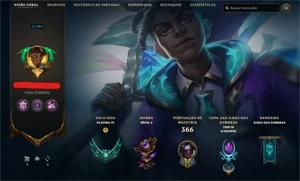 Conta Platina 4 mmr bom muitas skins boas  varias prestigios - League of Legends LOL