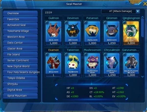 CONTA TOP - NADMO - ZeedMillenniummon(BUG) / Sleipmon X /AOX - Digimon Masters Online