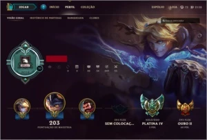 Conta Platina IV R$ 250,00 - League of Legends LOL