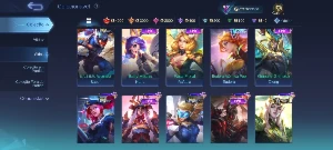 Conta TopMobile legends c/ legends lunox/gon/hisoka/transfor