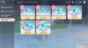 3 5*Keqing+Qiqi+Zonghli Ar44 TUMULO 5*ORAÇÃO DOS VENTOS 5* - Genshin Impact