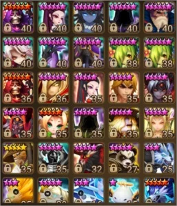 CONTA SUMMONERS WAR, COM NAT5 LD LATE GAME