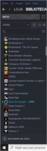 conta steam 107 jogos