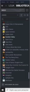 conta steam 107 jogos