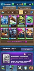 Conta Clash Royale Toop+Conta Clash Of Clans