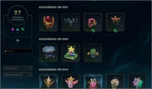 Conta nível 367 Plat 1 112 skins - League of Legends LOL