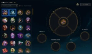 Conta nível 367 Plat 1 112 skins - League of Legends LOL