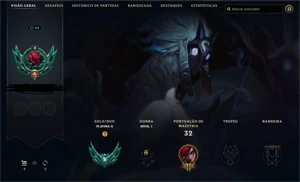 Conta League of Legends (LOL) Platina ll
