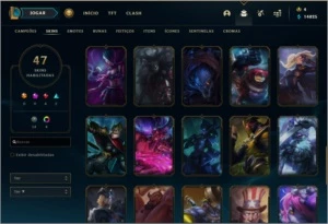 CONTA PLATINA 1 - 130 CAMPEÕES - MMR ALTO - League of Legends LOL