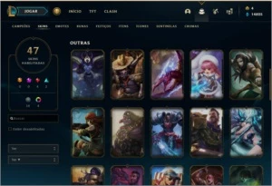 CONTA PLATINA 1 - 130 CAMPEÕES - MMR ALTO - League of Legends LOL
