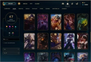 CONTA PLATINA 1 - 130 CAMPEÕES - MMR ALTO - League of Legends LOL