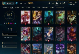 Ouro 2 com TODOS os Champs e 219 Skins ( MID / JG / SUP ) - League of Legends LOL