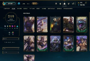 Ouro 2 com TODOS os Champs e 219 Skins ( MID / JG / SUP ) - League of Legends LOL