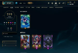 Ouro 2 com TODOS os Champs e 219 Skins ( MID / JG / SUP ) - League of Legends LOL