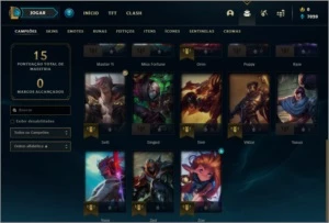 Conta nova com 20 campeões para ranked - League of Legends LOL