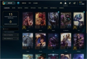 Conta nova com 20 campeões para ranked - League of Legends LOL