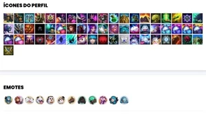 Conta bronze 2 com 37 Champs e 13 Skins - League of Legends LOL