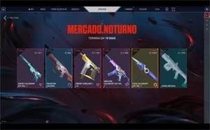 Faca Valorant GO! (JETT) Mercado Noturno