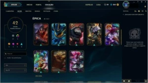 Conta Prata 3 123 Champs - League of Legends LOL