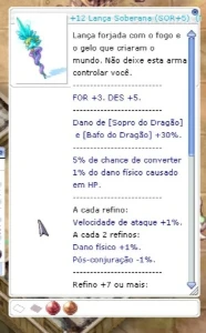 lança soberana +12 - Ragnarok Online