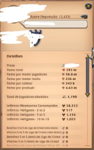 conta com 10 ilhas (5m por dia) - Albion Online