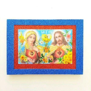 Quadrinho Kitsch "Sagrados Corações" - Artesanato e Personalizados