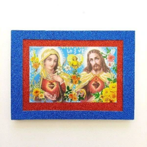 Quadrinho Kitsch "Sagrados Corações" - Artesanato e Personalizados