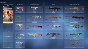 VENDO CONTA VALORANT DRAGAO, NERF, ONI, GLITCHPOP, ION