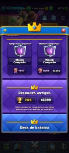 Conta Clash nível 69 quase 70 - Clash Royale