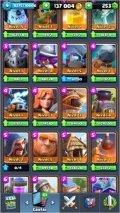 Clash Royale nv09 100k+ de Ouro, 10 Lendárias e Desafiante I