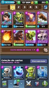 Clash Royale nv09 100k+ de Ouro, 10 Lendárias e Desafiante I