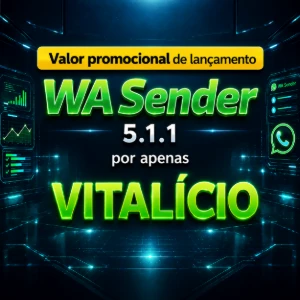 WA Sender 5.1.1 🔴 Revendedor OFICIAL 🔴 VITALÍCIO - Outros