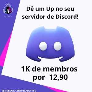 Dê um UP no seu servidor de DISCORD! - Redes Sociais