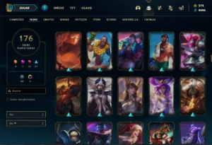 Conta Unranked com TODOS os champs e 176 Skins ( MAIN ADC ) - League of Legends LOL