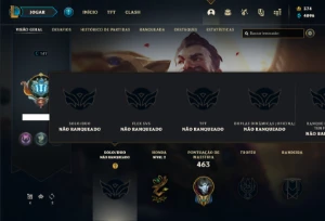 Conta Unranked com TODOS os champs e 176 Skins ( MAIN ADC ) - League of Legends LOL