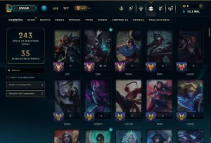 Platina 3 com 140 Champs e 68 Skins ( MID / JG / ADC ) - League of Legends LOL