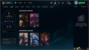 Conta league of legends platina IV LOL